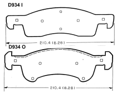 Bremsklötze Vorne - Brakepads Front  Navigator + Expedition  03-04